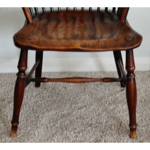 19th-Century English Sack-Back Windsor Chair For Sale - Image 9 of 10