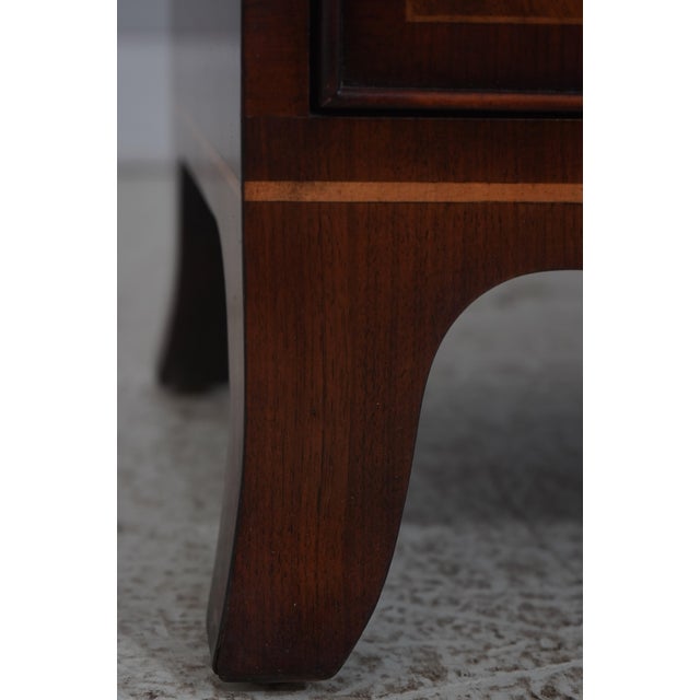 Theodore Alexander Bow Front Mahogany Chest For Sale - Image 12 of 18