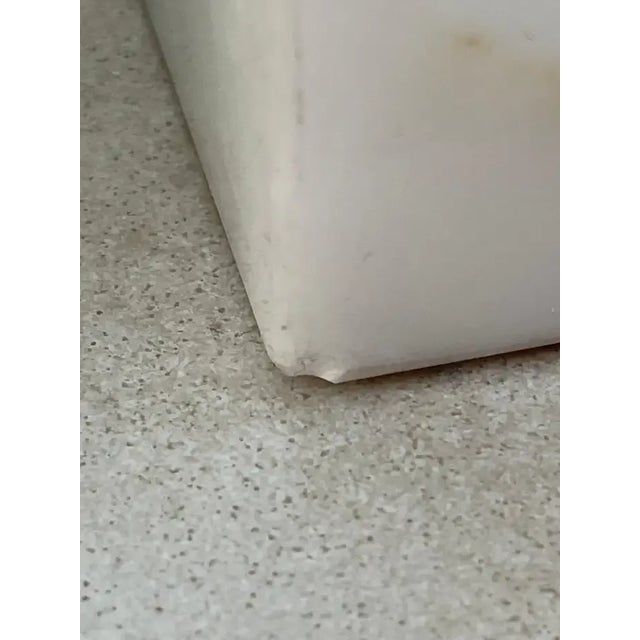 Monolithic Elizabeth Kauffer Statuary Marble Table Lamp for Nessen Studio Unmarked, 1950s For Sale - Image 11 of 11