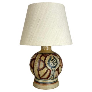 Ceramic Studio Pottery Table Light Base from Soholm Ceramic, Denmark, 1970s For Sale