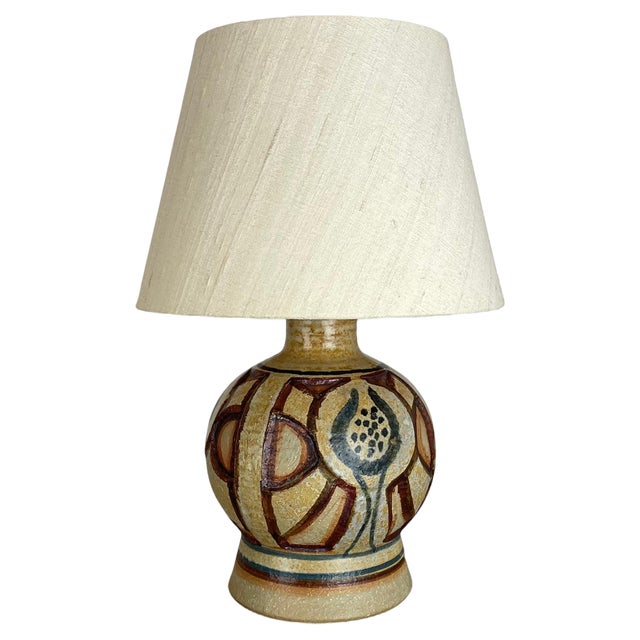 Ceramic Studio Pottery Table Light Base from Soholm Ceramic, Denmark, 1970s For Sale
