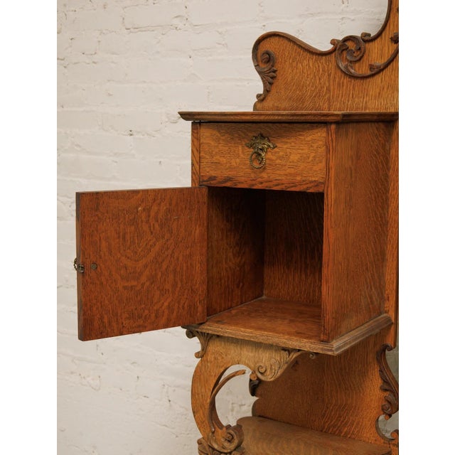 Tiger Oak French Antique Dresser For Sale - Image 12 of 12