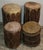 Folk Art Collection of Four Wood and Leather Drums For Sale - Image 3 of 7