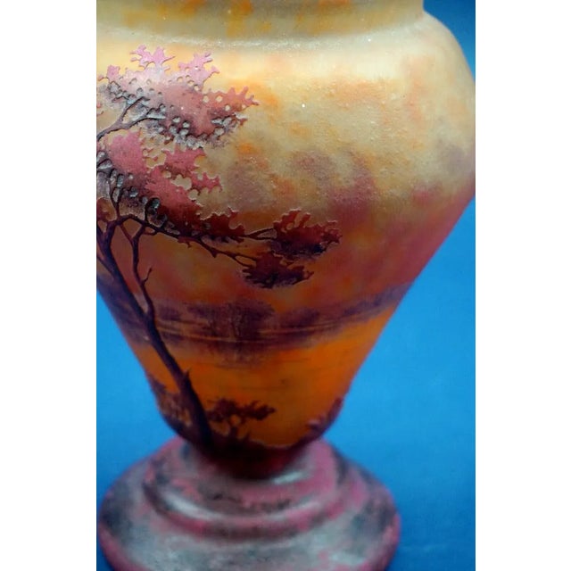 20th Century Blown Glass Vase with Lorraine Cross from Daum Nancy, France, 1890s For Sale - Image 15 of 18