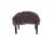 Wood Mauve Tibetan Lamb Bench Ottoman For Sale - Image 7 of 8