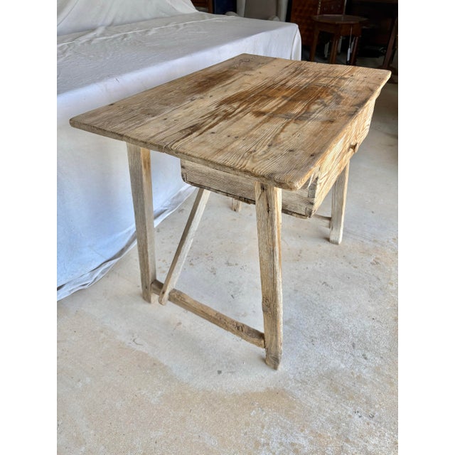 Baroque Late 19th Century Spanish Baroque Pine Side Table For Sale - Image 3 of 12