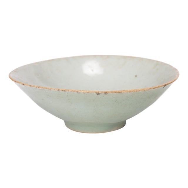 Chinese Celadon Rice Bowl, C. 1850 For Sale