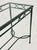 1980s Attributed to Mario Papperzini for Janus Et Cie Green Iron and Glass Console Table For Sale - Image 12 of 18