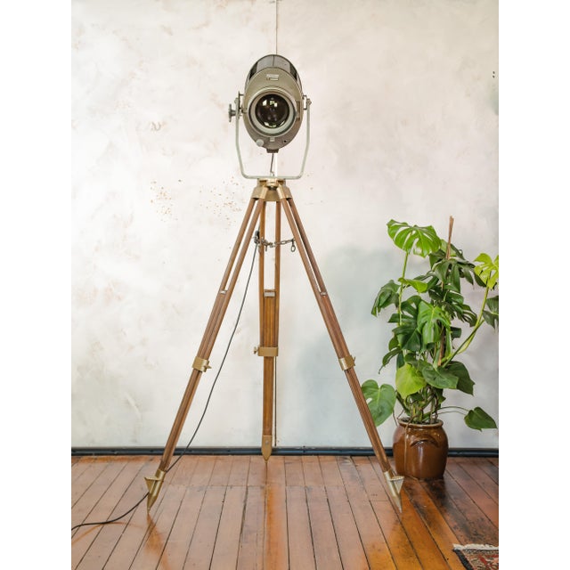 Large Industrial Theater Spotlight Floor Lamp from ADB, Belgium, 1960s For Sale - Image 4 of 18