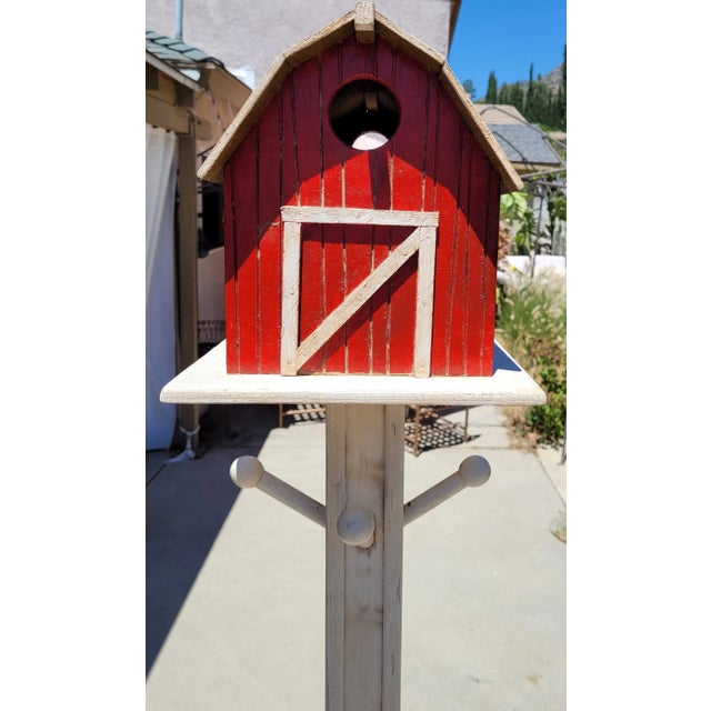 Folk Art Farm Barn House Coat Rack For Sale - Image 4 of 9