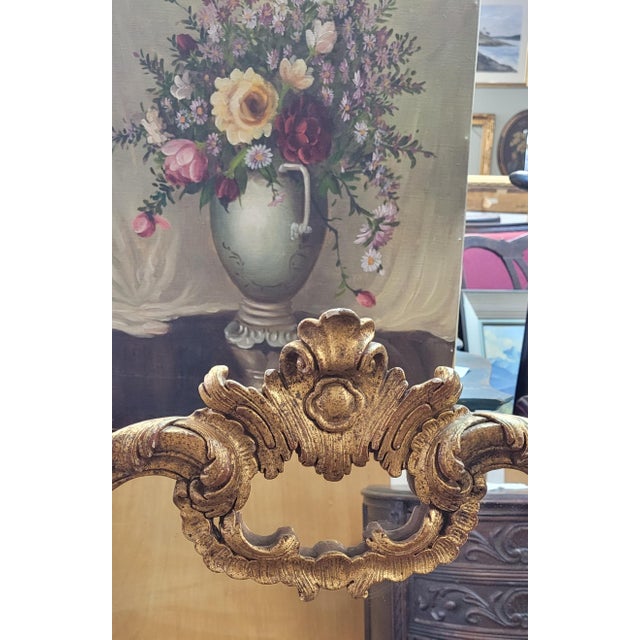 Fine French Rococo Style Gilt Wood Wall or Mantel Mirror For Sale In Philadelphia - Image 6 of 10