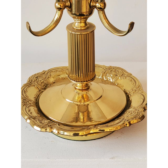 Brass Mid-Century Bouillotte Table Lamp For Sale - Image 8 of 10