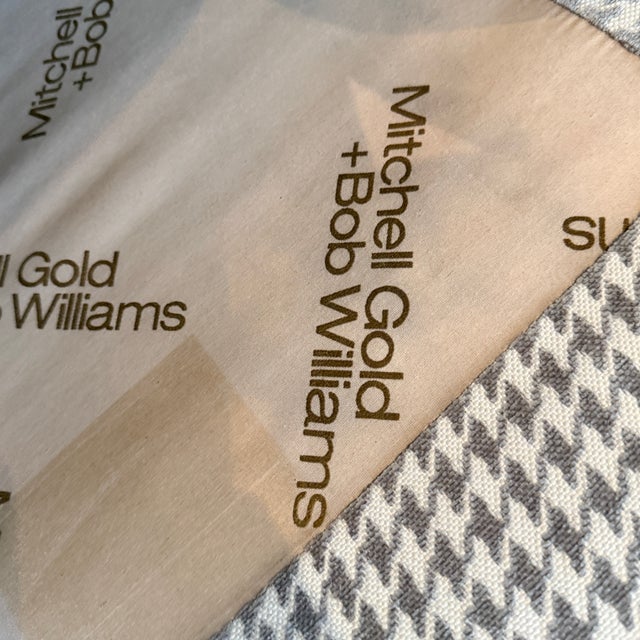 Pair Mitchell Gold Houndstooth Chairs For Sale In Washington DC - Image 6 of 12