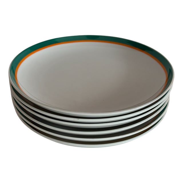 Plus Plural Bread Plates by Wolfgang Karnagel for Rosenthal, 1997, Set of 6 For Sale