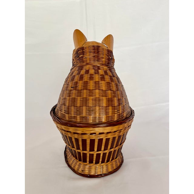 Vintage Wicker Cat Basket Chairish