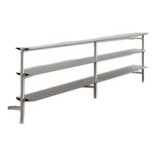 Grey Wall Mounted Hypótila Shelving with Silver Aluminium Finish by Lluis Clotet For Sale