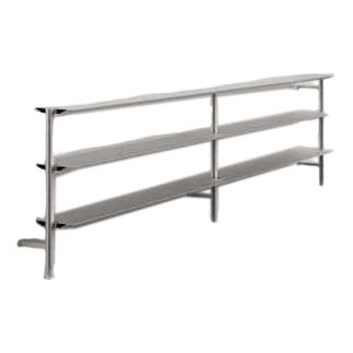 Grey Wall Mounted Hypótila Shelving with Silver Aluminium Finish by Lluis Clotet For Sale