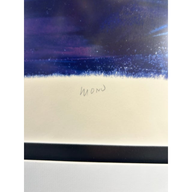 1992 Postmodern Abstract Monoprint by Kurt Merry in Custom Nielsen Pewter Frame For Sale In Chicago - Image 6 of 7