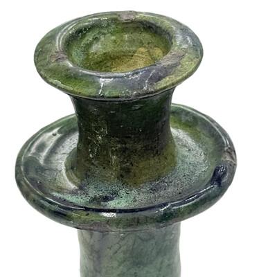 1970s Moroccan Tamegroute Glazed Candlestick Holder For Sale In Los Angeles - Image 6 of 6
