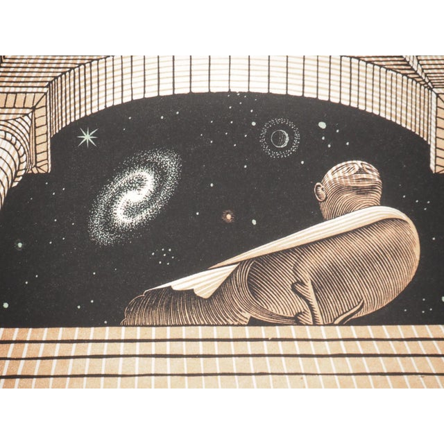 MC Escher, Metaphysics, Facsimile of Original Engraving For Sale - Image 11 of 12