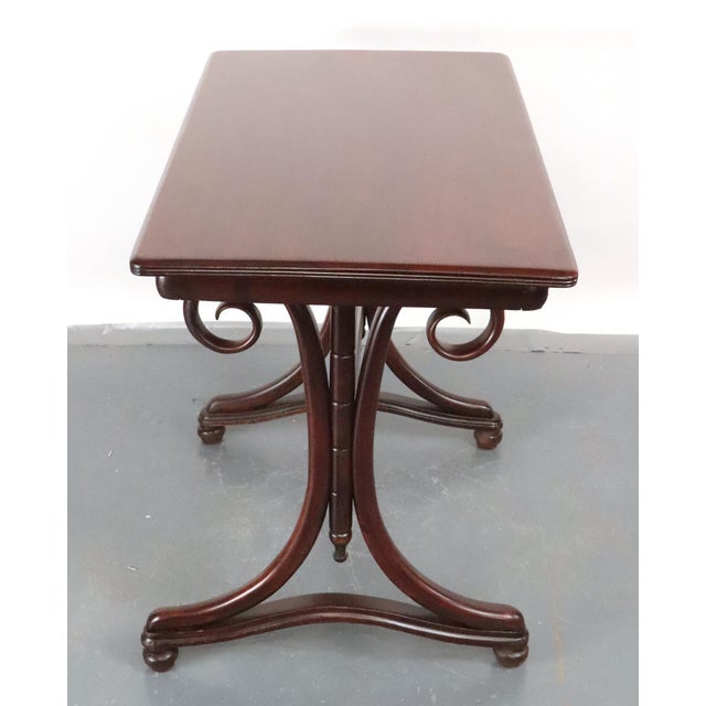 Vintage Art Nouveau J. & J. Kohn Beech Bentwood Table For Sale - Image 13 of 14
