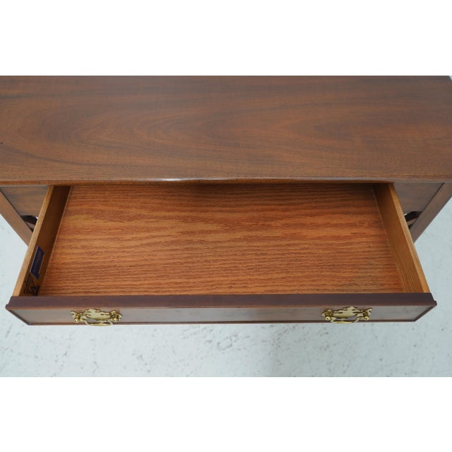 Kittinger Kittinger Colonial Williamsburg 1 Drawer Mahogany Desk For Sale - Image 4 of 12