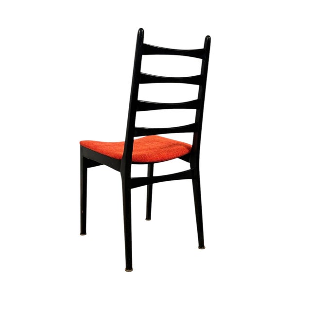 Mid 20th Century Set of 4 Italian Mid-Century Modern Ladder-Back Dining Chairs For Sale - Image 6 of 12