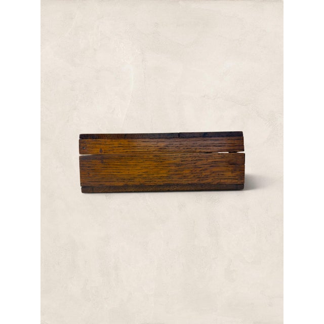 Antique English Hinged Oak Box For Sale In Tampa - Image 6 of 17