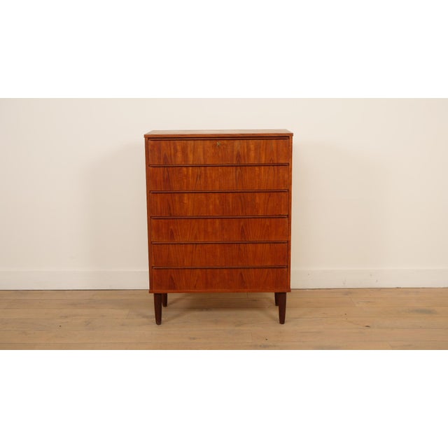 Vintage Danish Chest of Drawers in Teak For Sale - Image 10 of 10