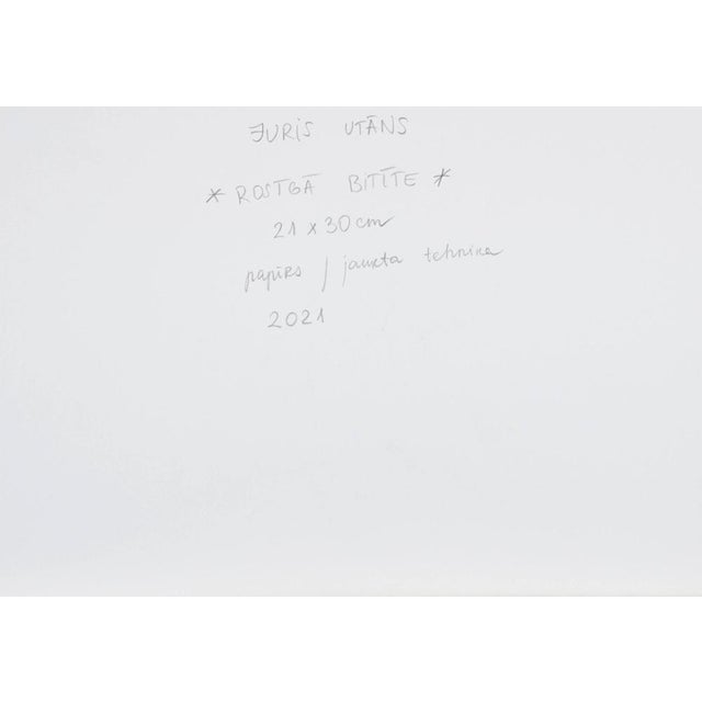 Juris Utans, Busy Bee, 2021, Mixed Media and Paper, in Very Good conditions. Designed from 2000 I have official proof of...