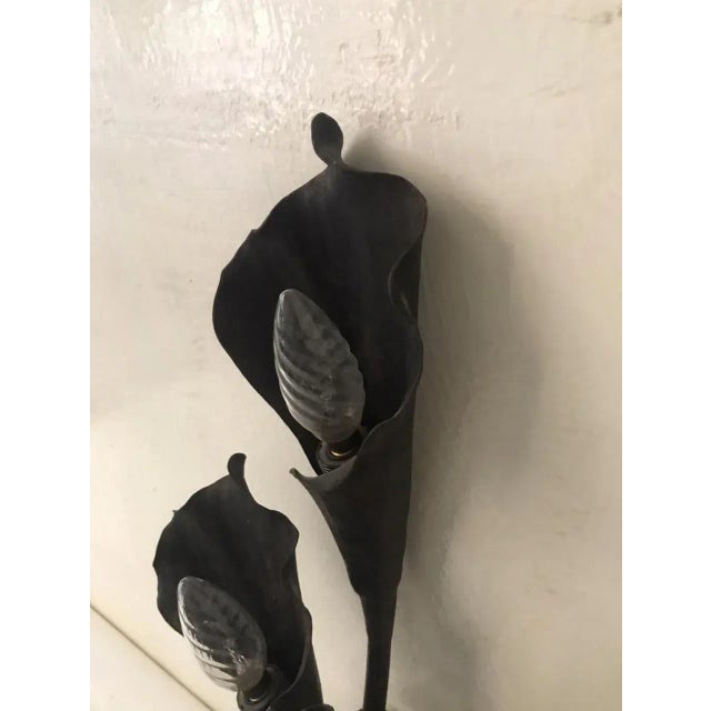 Antique Wrought Iron Sconce For Sale - Image 4 of 10