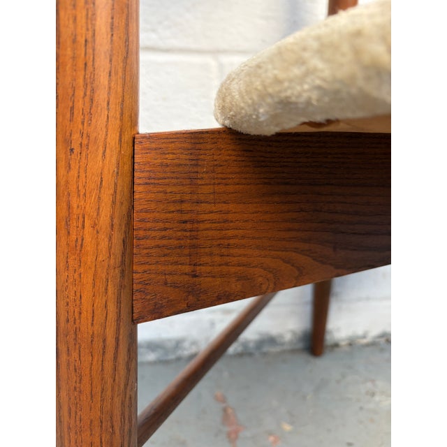 Pair of Model 404-85 Mid-Century Walnut Dinning Chairs Attributed to Stanley Furniture For Sale - Image 12 of 15