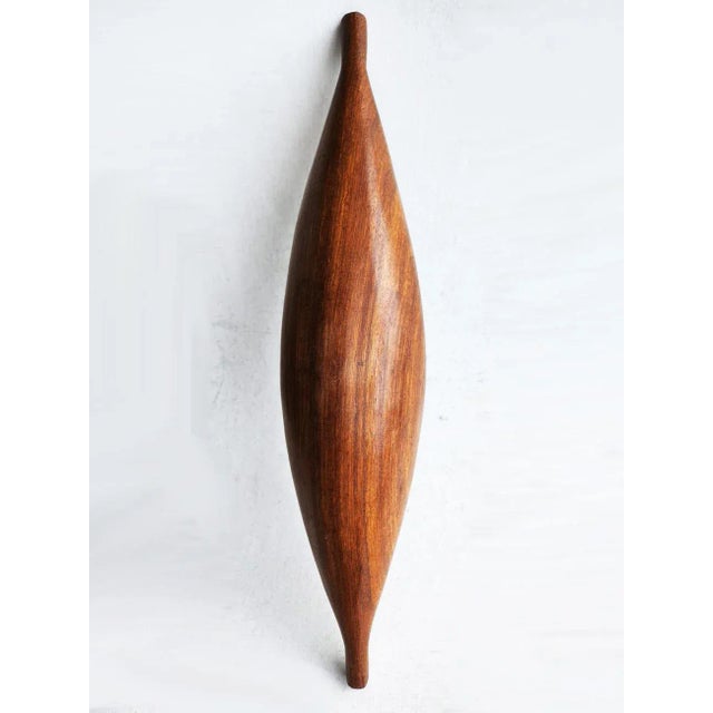 Vintage Tropical Hardwood Canoe Shaped Partitioned Snack Bowl For Sale - Image 10 of 10