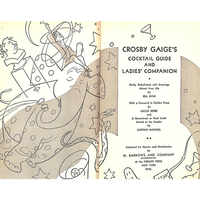 "Crosby Gaige's Cocktail Guide and Ladies' Companion" 1946 Gaige, Crosby For Sale - Image 4 of 9