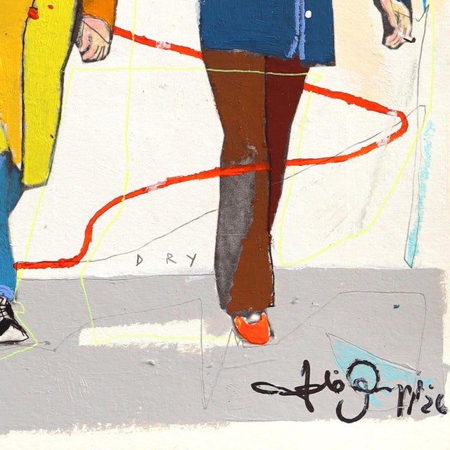 2020s Demand (We Want Beer) - Original Urban Pop Art Mixed Media Work on Paper For Sale - Image 5 of 7