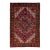 Vintage Handmade Heriz Red Medallion Wool Rug 7'10" X 11'3" For Sale