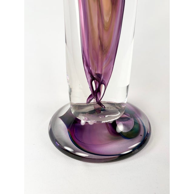 Glass Modern Monumental Art Glass Sculpture by David Goldhagen For Sale - Image 7 of 9