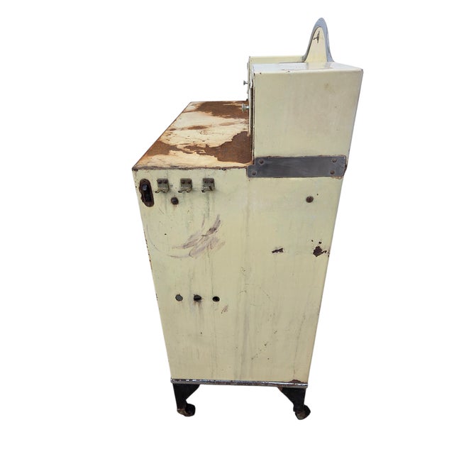 Antique Industrial Art Deco Doctors Dental Cabinet Curio Metal Hutch Apothecary ! For Sale - Image 15 of 18