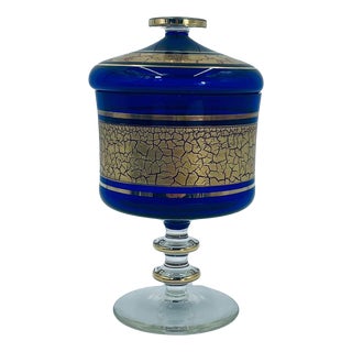 Mid-Century Modern Decorative Glass Chocolate Box, 1956 For Sale