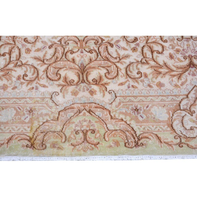 Vintage Turkish Anatolian Hand Knotted Wool Rug, 10'9x17 For Sale In New York - Image 6 of 6