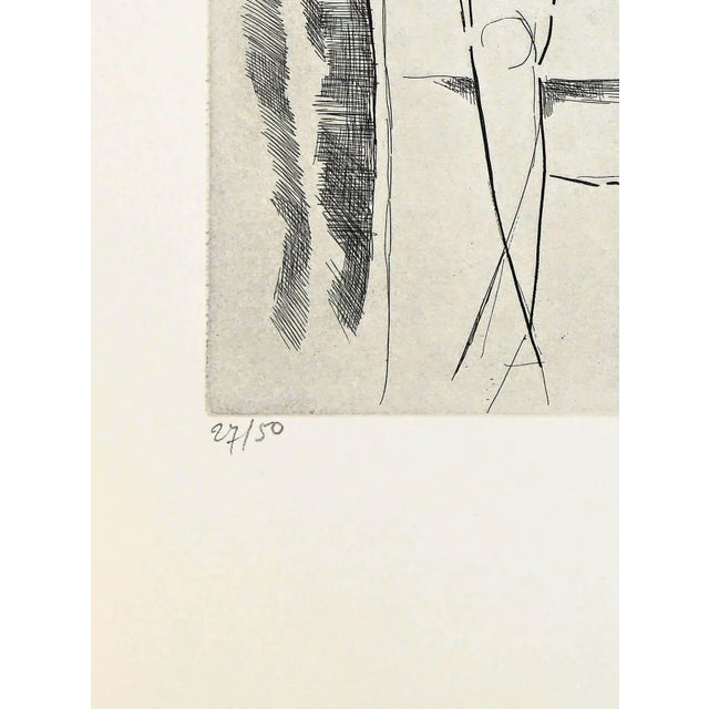 Hand signed. Edition 27/50. Specimen on Velin de Rives. Ref. Guastalla n. A56; G. Moving n. 50h; Helt n. 53 Image...