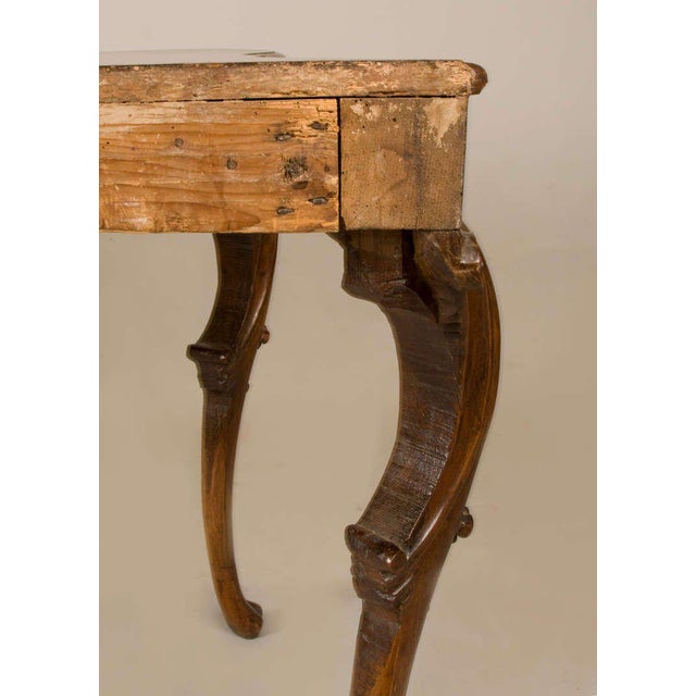 Mid-18th century walnut console from the Emilia.