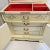 Vintage Large Japanese Cream Lacquer Wood Jewelry Box 3 Drawers, Lift Top With Two Locks For Sale - Image 9 of 13