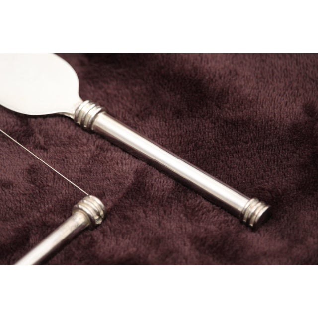 Mid-Century Modern Silver Foie Gras Server Set, 1970s, Set of 2 For Sale - Image 3 of 14