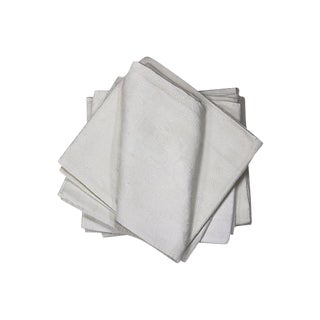 Antique French Linen Dinner Napkins, Set of 10 For Sale