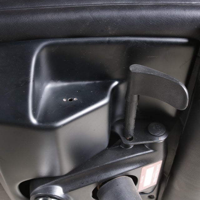 Vintage Italian Black Leather Desk Chair from Poltrona Frau, 2000s For Sale - Image 10 of 13
