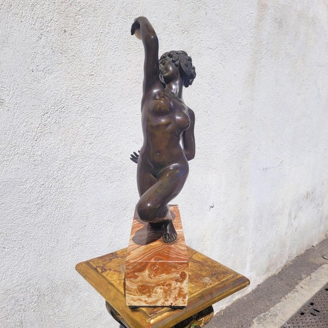 Metal A Gory, Ball Dancer, 20th Century, Bronze & Marble For Sale - Image 7 of 17
