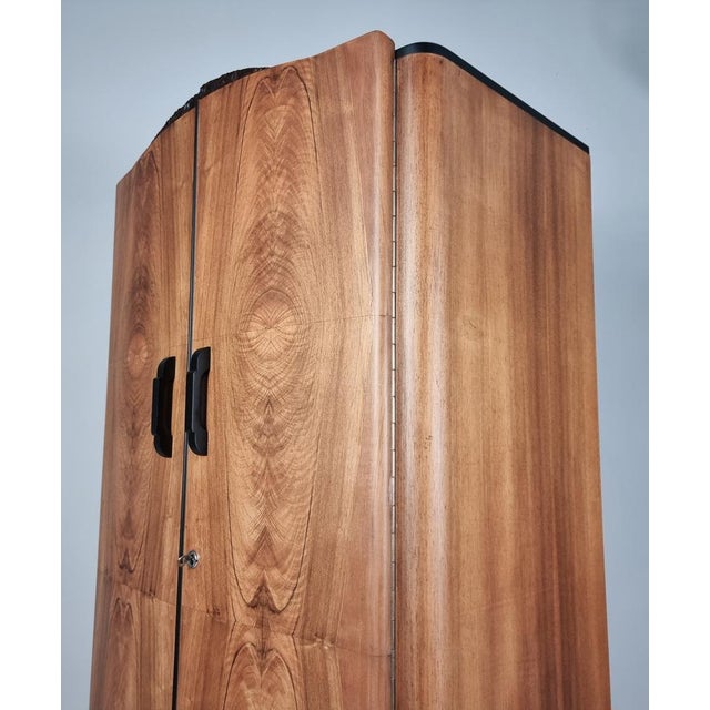 Art Deco Walnut Wardrobe by Jindrich Halabala, 1940s For Sale - Image 10 of 16