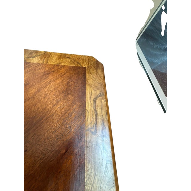 English Custom Refinished Hand-Painted 3-Drawer Writing Desk For Sale - Image 3 of 9