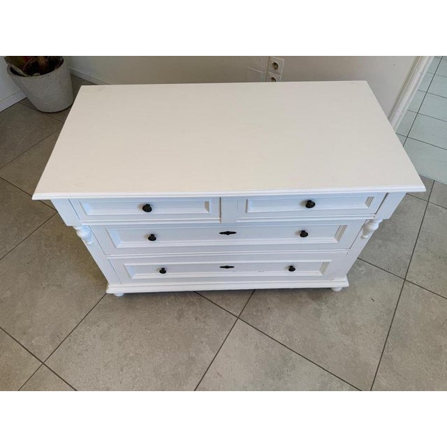 Rustic Gründerzeit Chest of Drawers in Natural Wood For Sale - Image 4 of 13